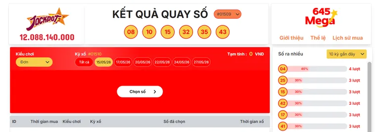 Bí Kíp Săn Giải Độc Đắc Sảnh Mega 645 Tại Bin88 Bách Phát Bách Trúng