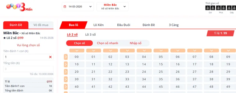Cẩm Nang Thống Trị Sảnh Lô Đề 3 Miền Tại Bin88 Nhận Thưởng Lớn