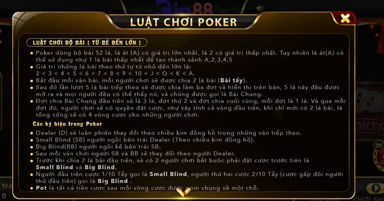 Sảnh Cược Poker Tại Bin88 Sát Phạt Cực Đỉnh Hốt Tiền Cả Làng