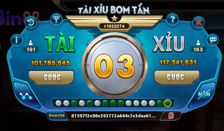 Tuyệt Chiêu Đại Phá Bảng Cược Tài Xỉu Bom Tấn Tại Bin88 Phát Tài Siêu Tốc